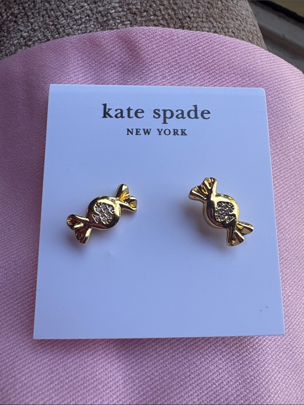 kate spade Gold Crystal Candy Stud Earrings